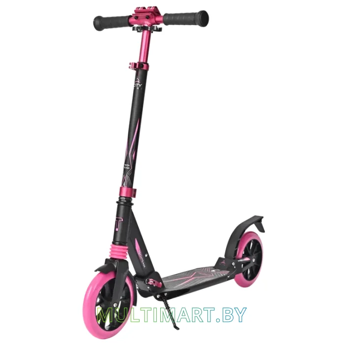 Самокат Tech Team City Scooter 2022 (черный/розовый)